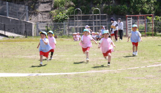 朝の会とかけっこ　全クラス　5月