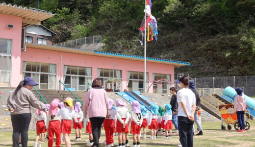 朝の会の様子　4月22日